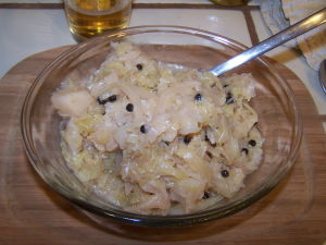 Sauerkraut.