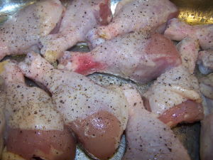 Chicken Drumsticks with Olive Oil and Salt & Pepper Chicken Drumsticks with Olive Oil and Salt & Pepper