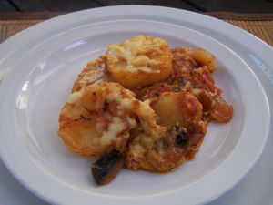 Potato, Onion & Tomato Casserole