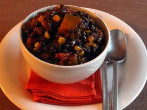 Butternut, Corn Blackbean Chipotle Chili