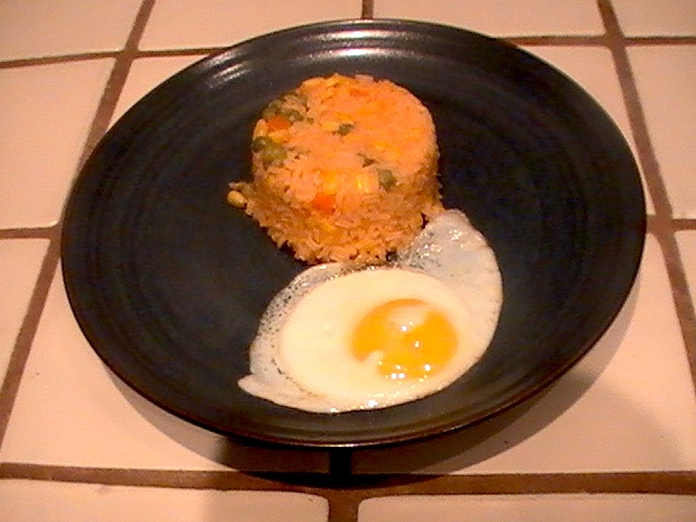 Rice & Veggies with Fried Egg