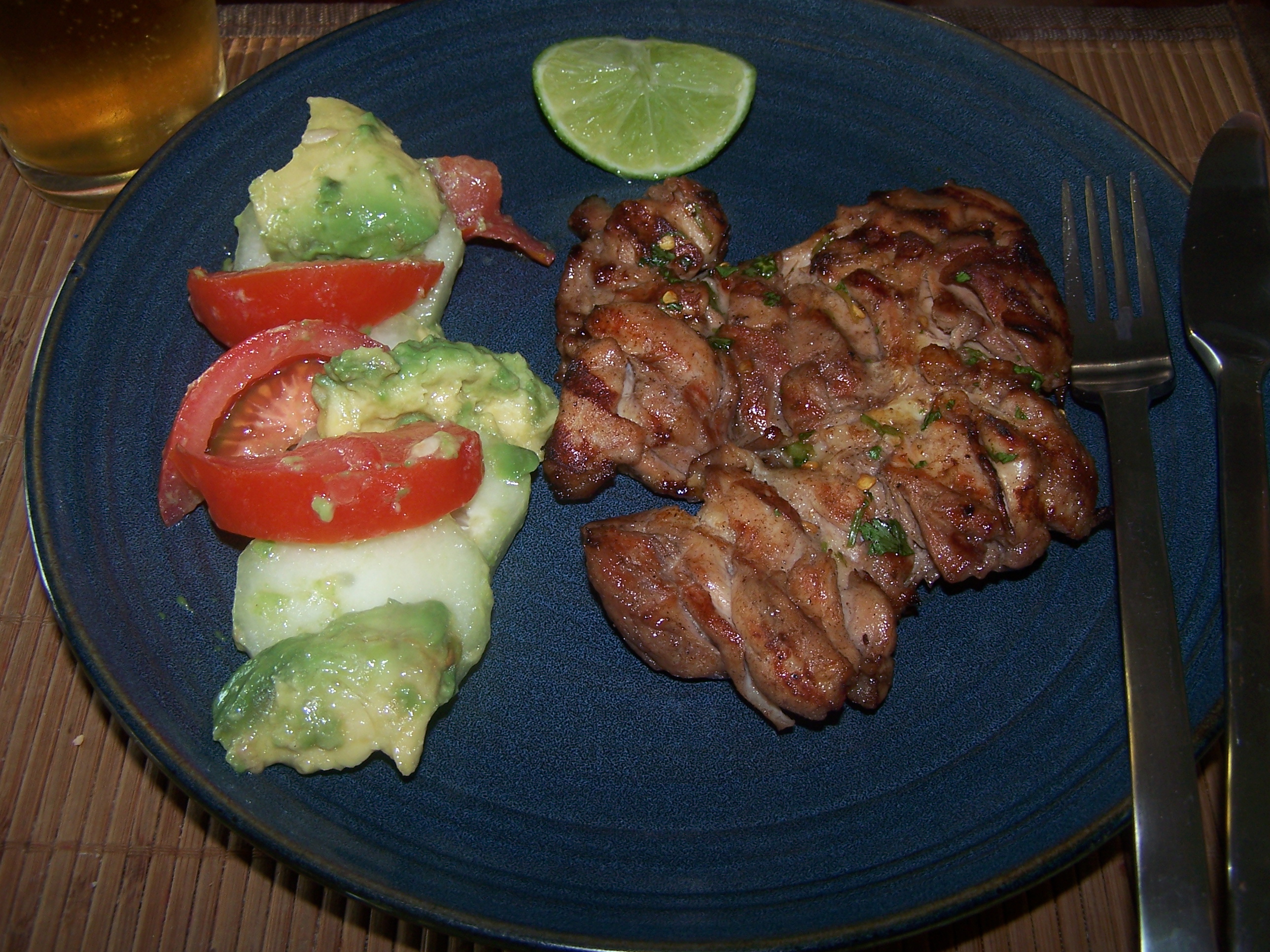 FIvespice grilled chicken thighs. The Frugal Chef