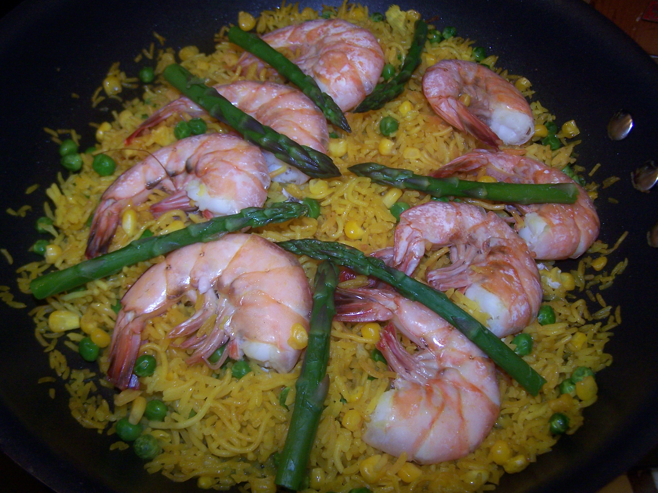 Turmeric Rice with Shrimp