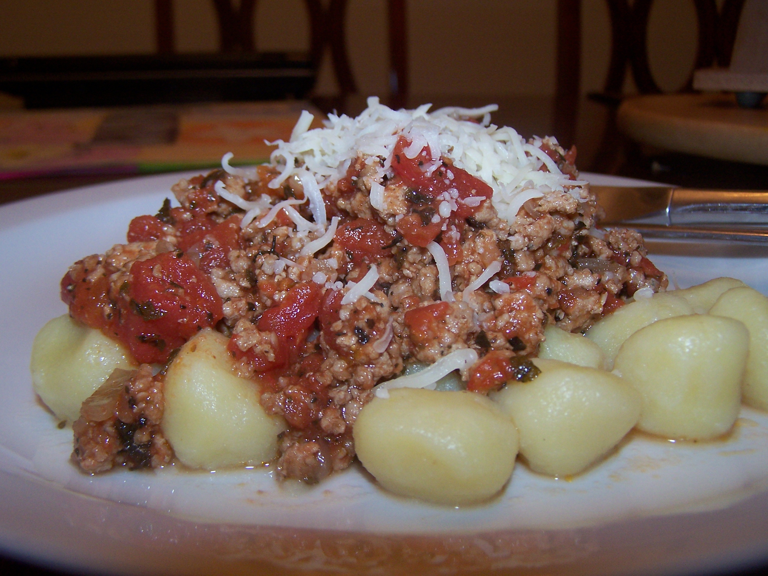 Gnocchi with Turkey Tomato Sauce
