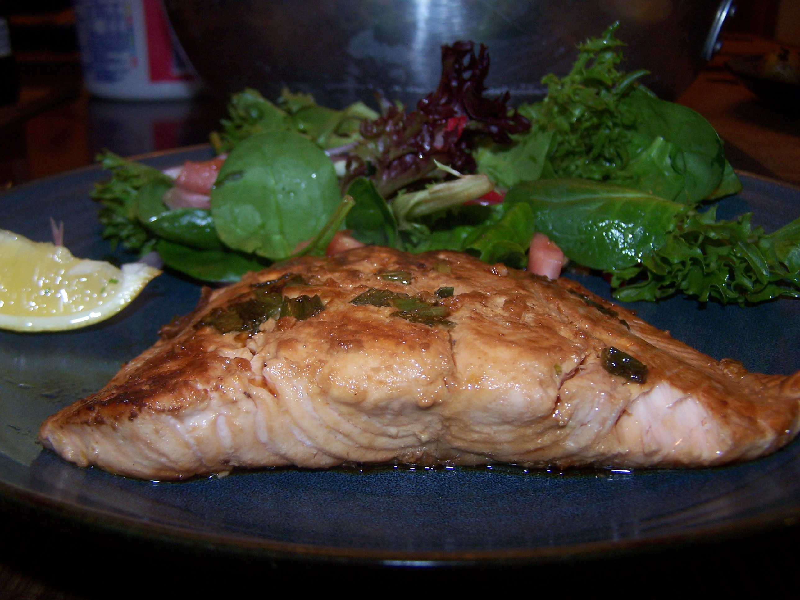 Asian Marinated Pan Seared Salmon