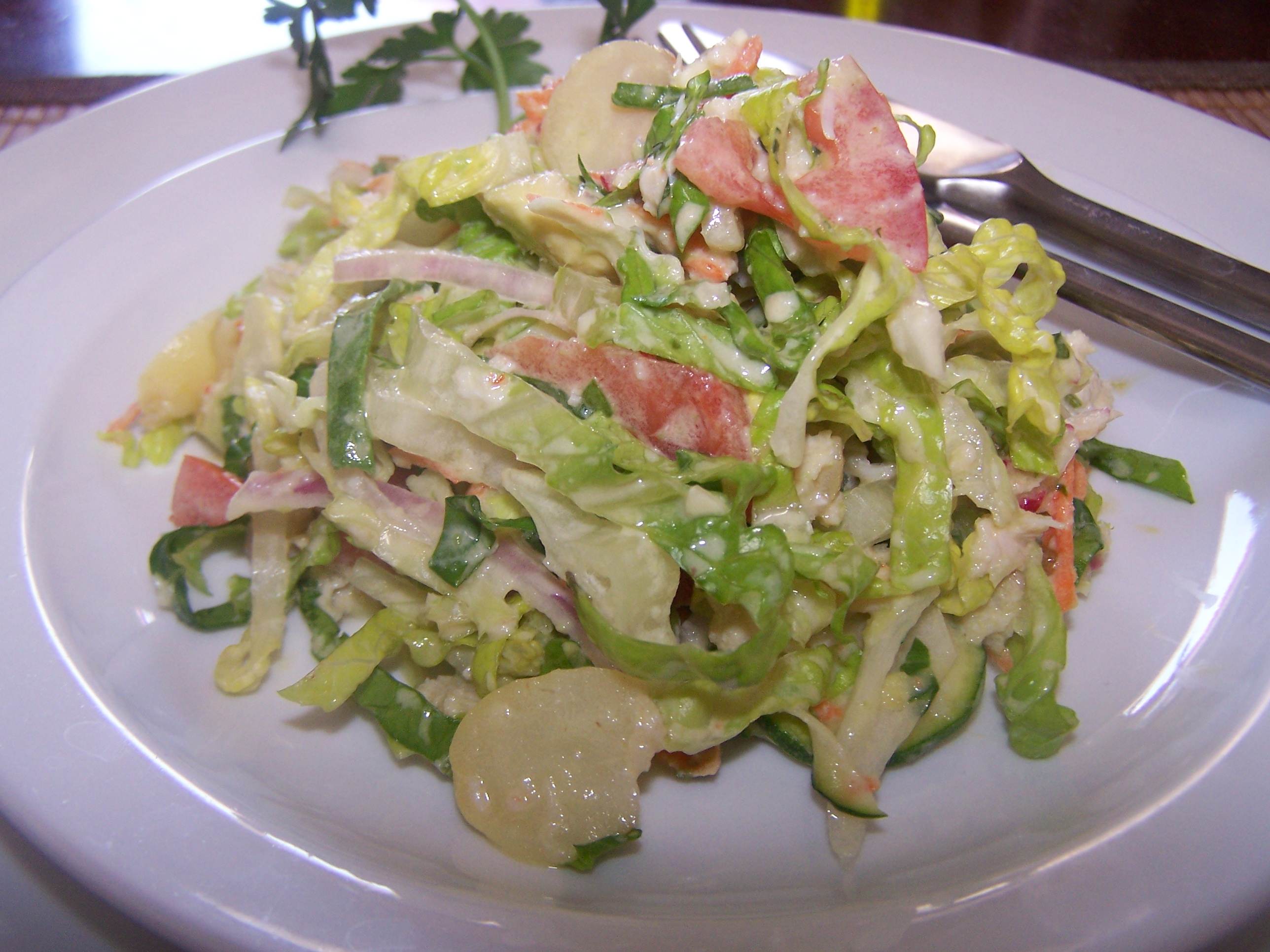 Chopped Salad with Crab