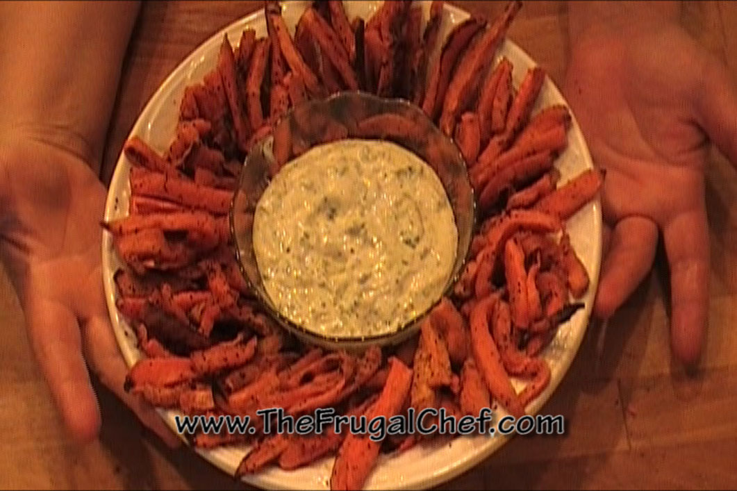 Sweet Potato Fries with Basil Aioli