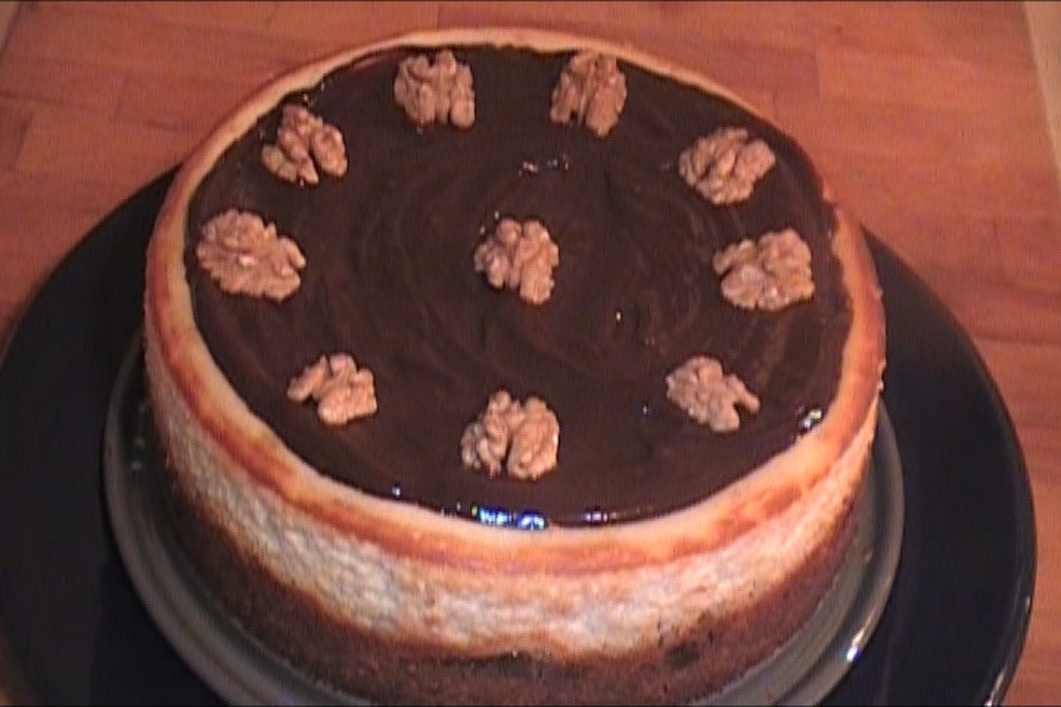 Cheesecake with Chocolate Ganache
