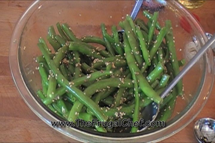Garlic Ginger String Beans