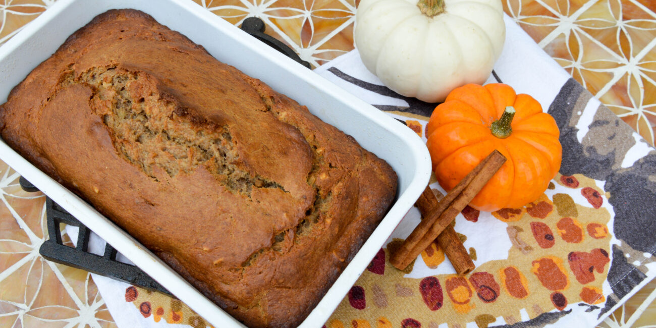 Loaf of Banana Pumpkin Bread