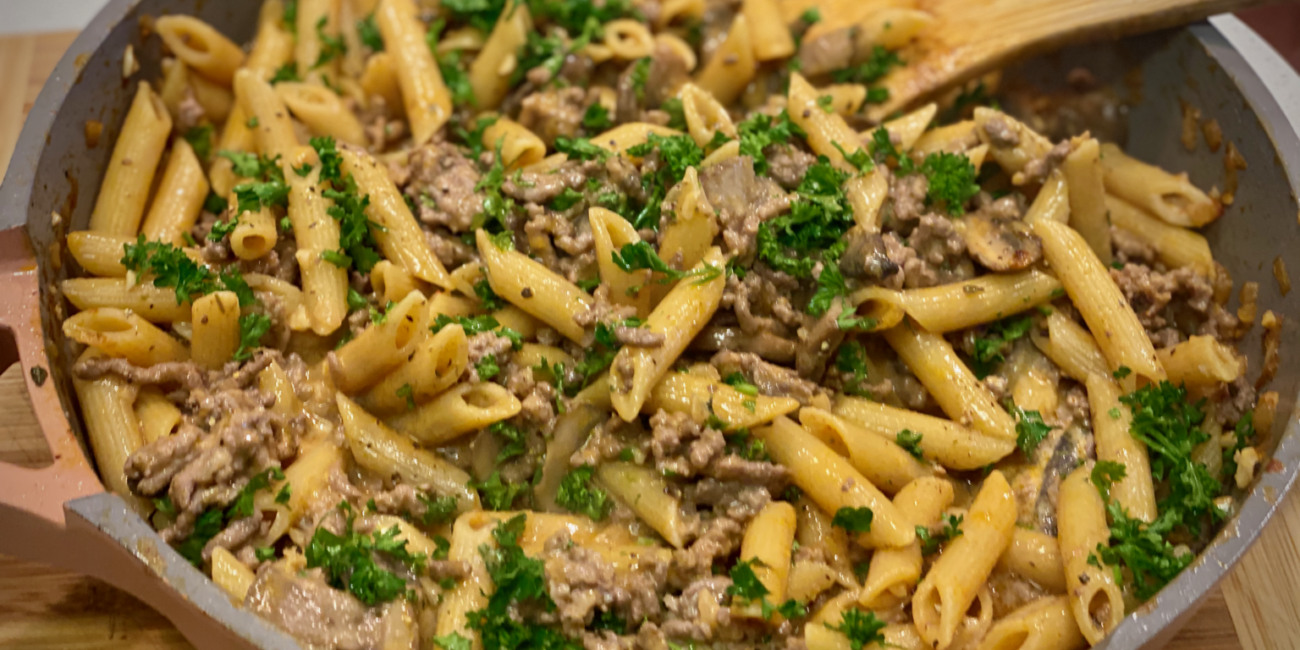 Ground Beef Stroganoff