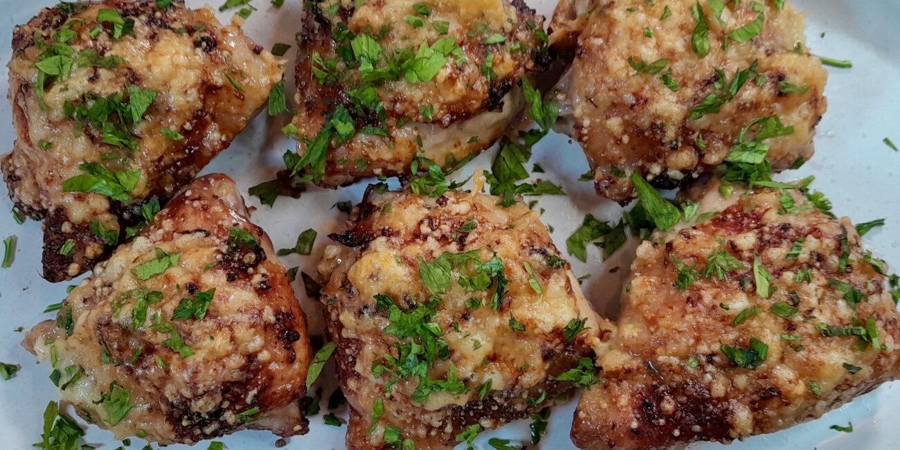 Garlic Parmesan Chicken Thighs