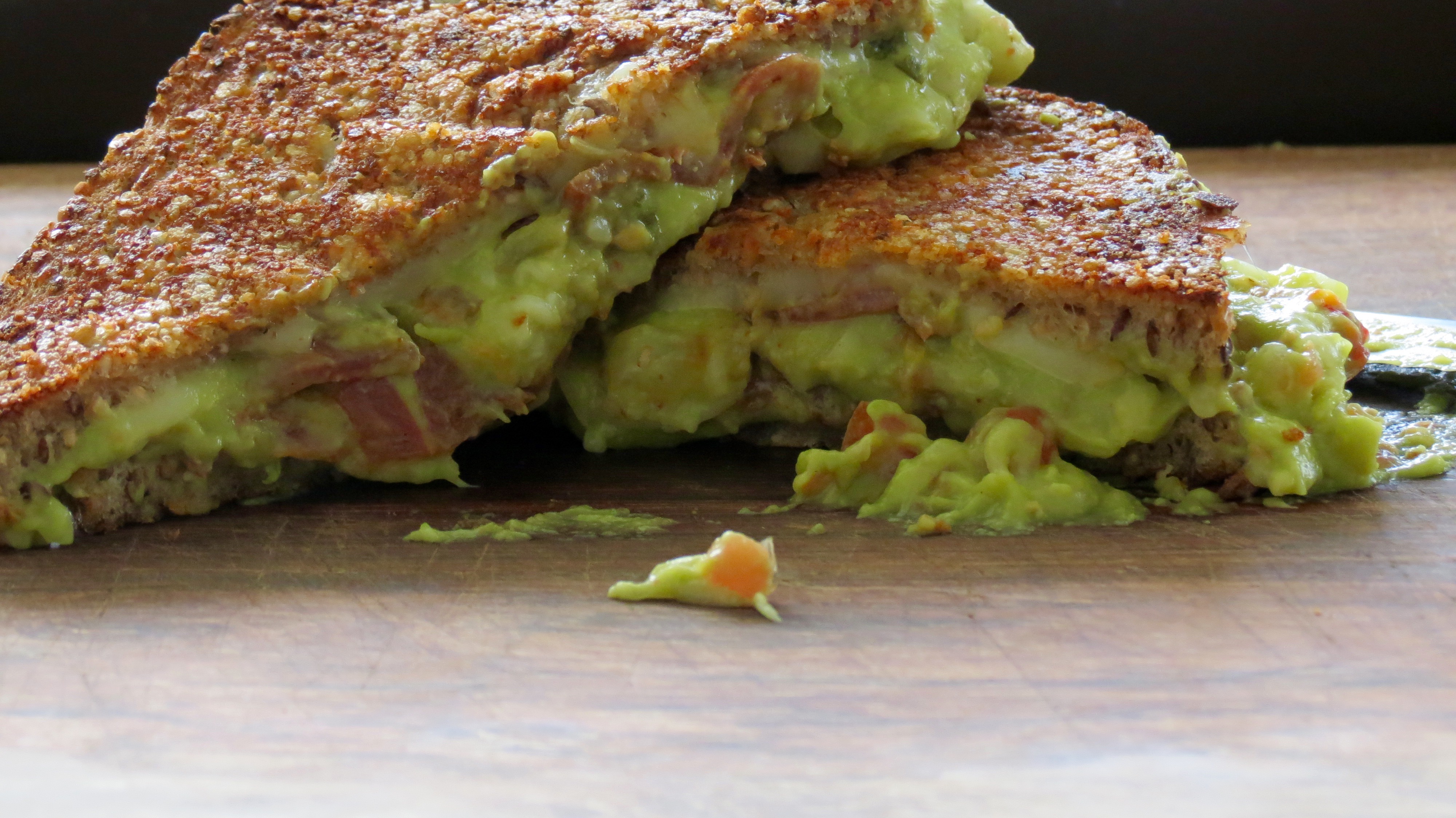 Grilled Cheese with Bacon & Avocado Sandwich