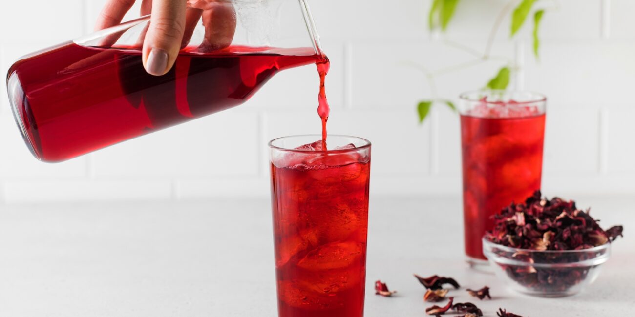 Hibiscus Green Iced Tea