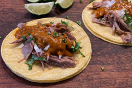 Carnitas Tacos Salsa Ranchera