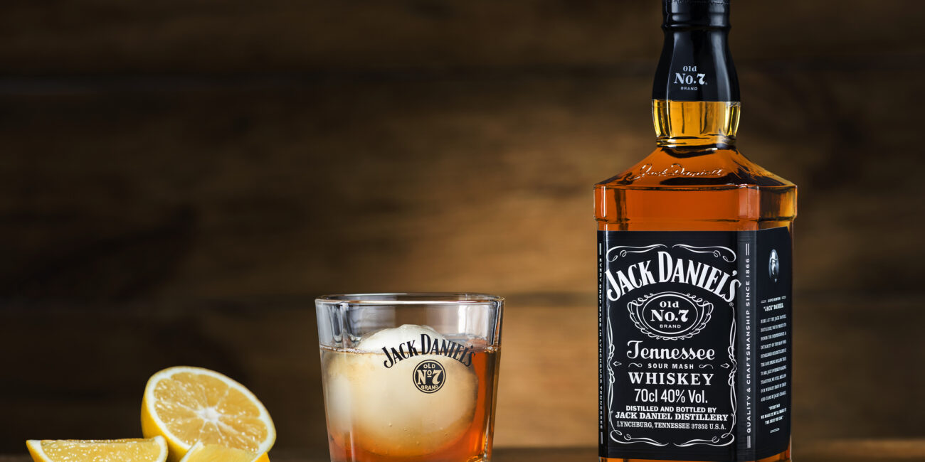 Jack Daniel's served with ice ball