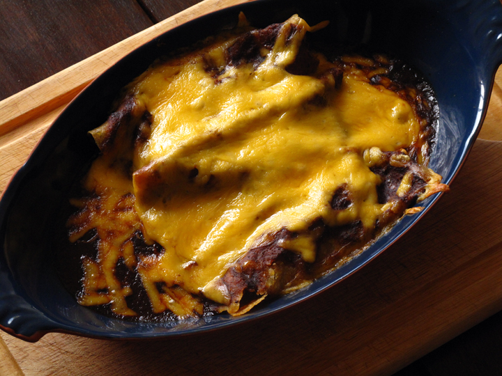 Shredded Pork Enchiladas