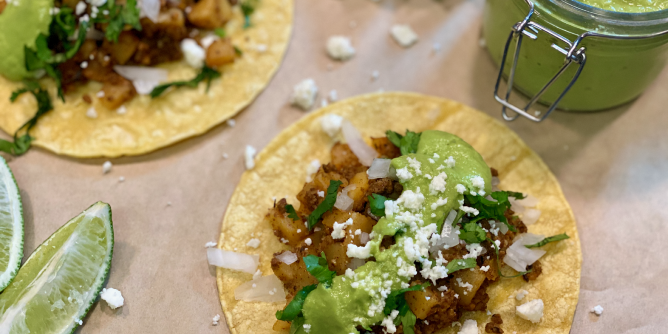 Potato Tacos with Homemade Chorizo