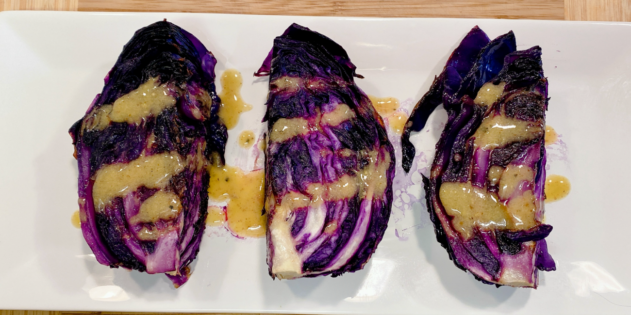 Roasted Purple Cabbage