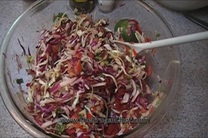 Fresh Cabbage Salsa