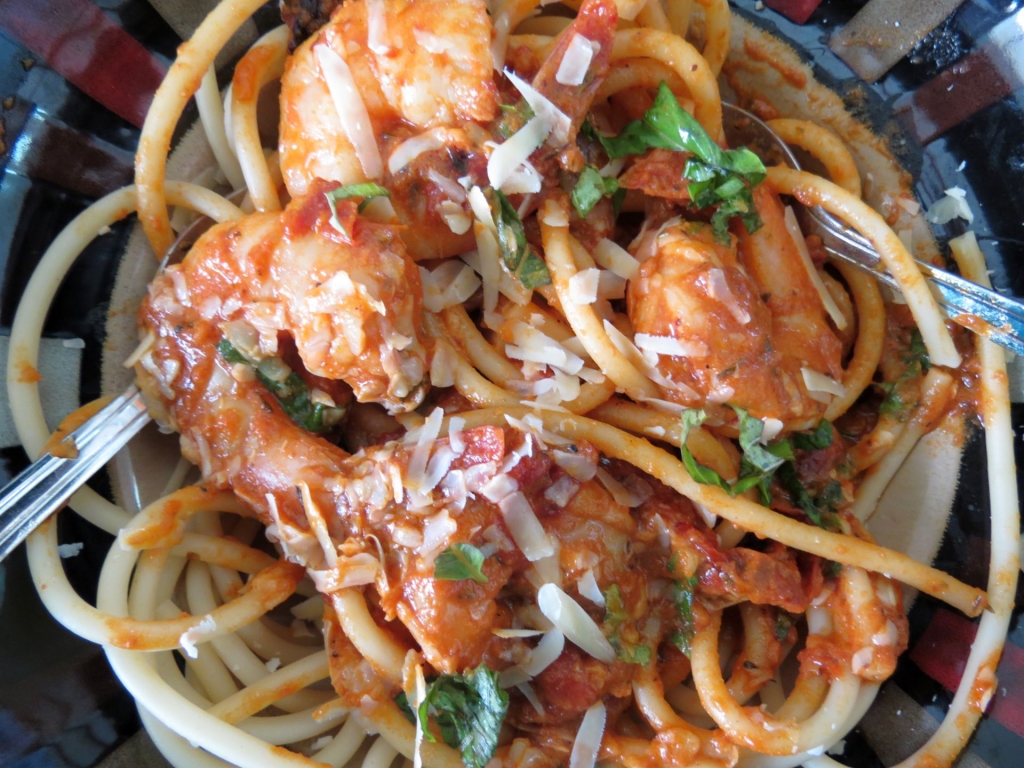 Shrimp Roasted Tomato Pasta