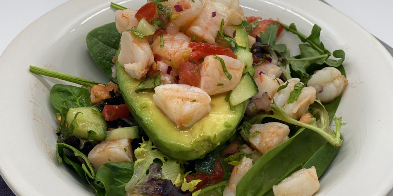 Shrimp Salad Stuffed Avocado