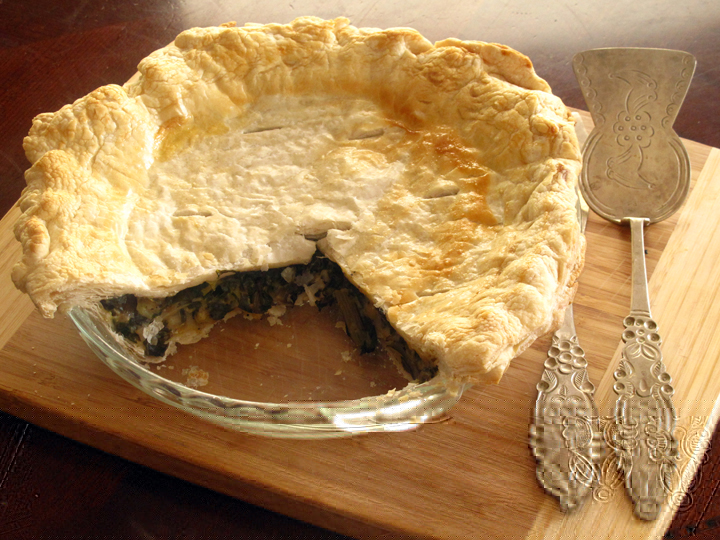 Swiss Chard Leek Pie