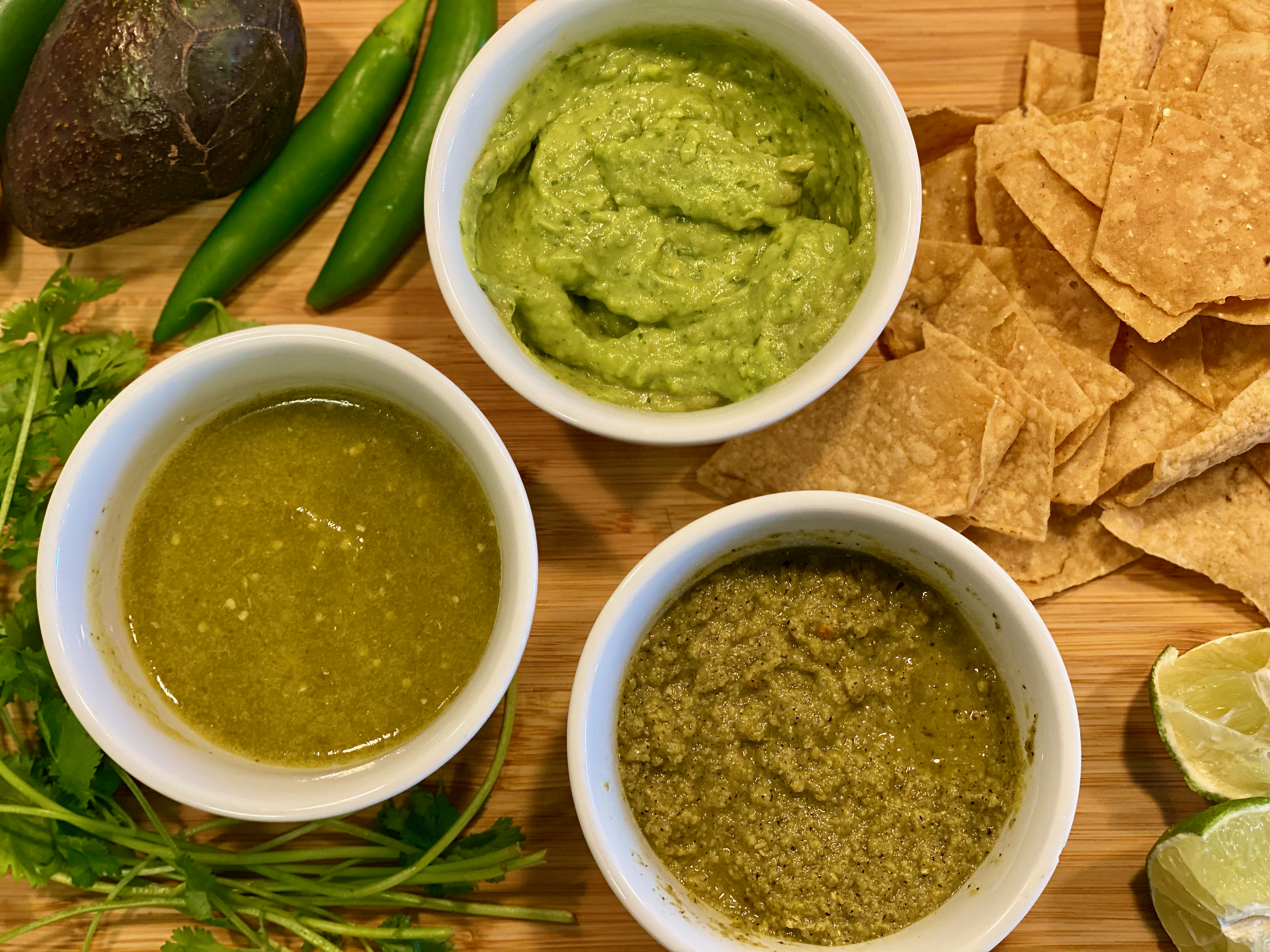Three Salsa Verdes